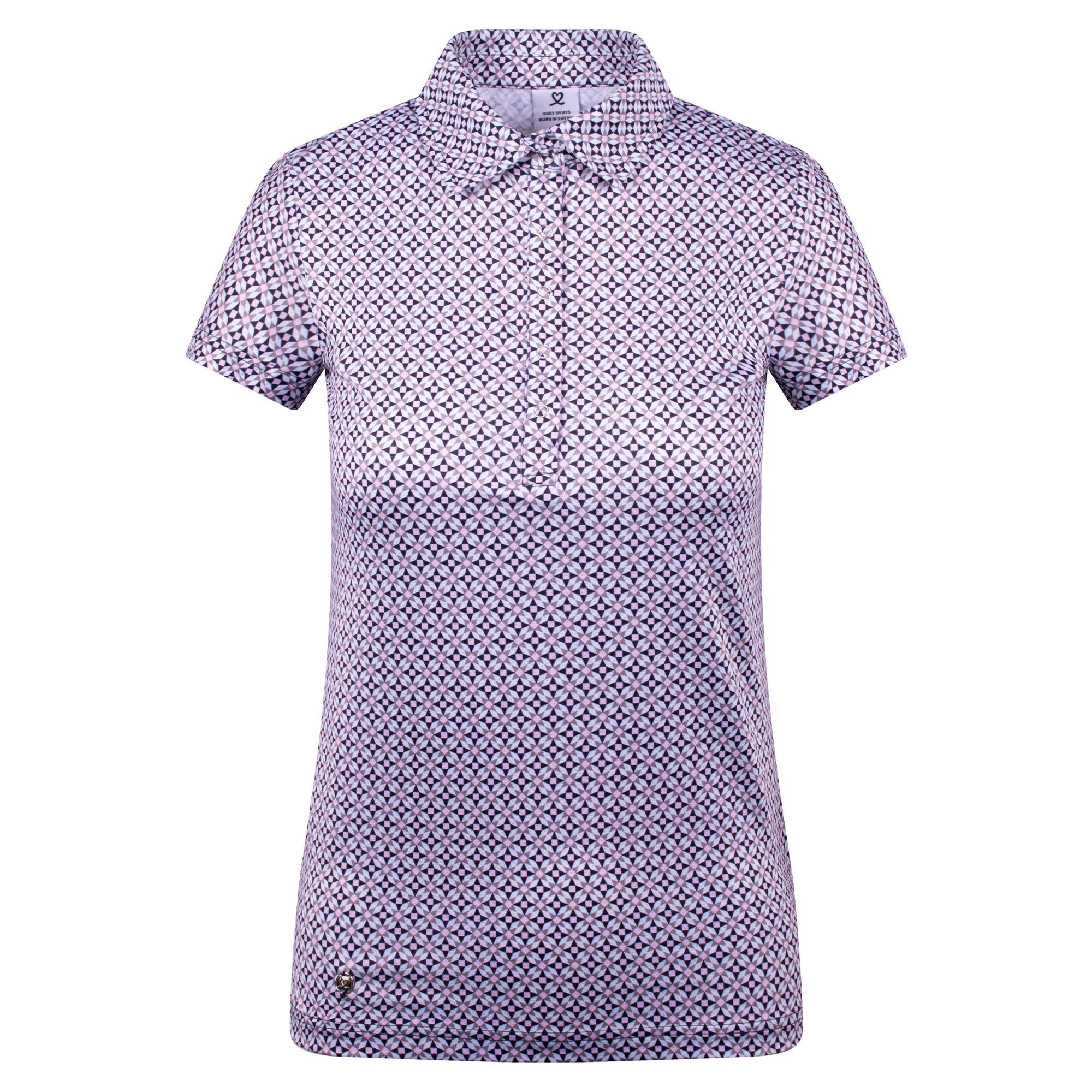 Daily Sports Sheermotion Ladies Golf Polo Shirt Mosaic Medley